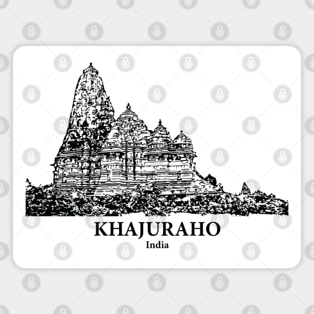 Khajuraho - India Magnet by Lakeric